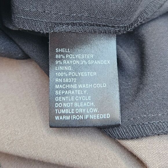 Voir Voir Taupe and Black Cap Sleeve Sheath Dress - Picture 6 of 12